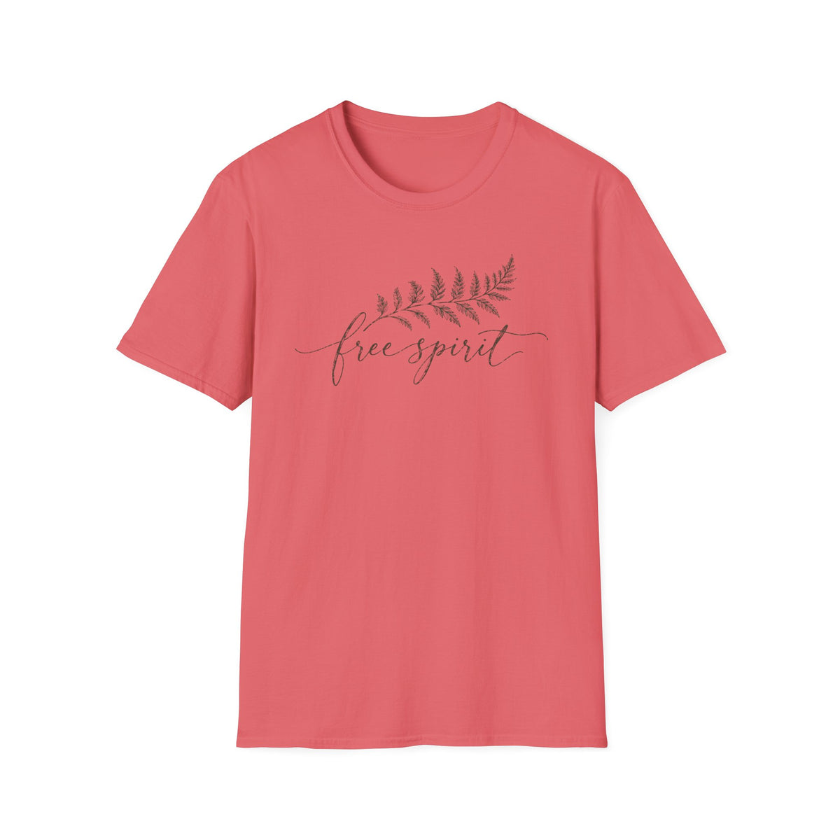 Free Spirit Minimalist Shirt – Vintage Fern Botanical Tee