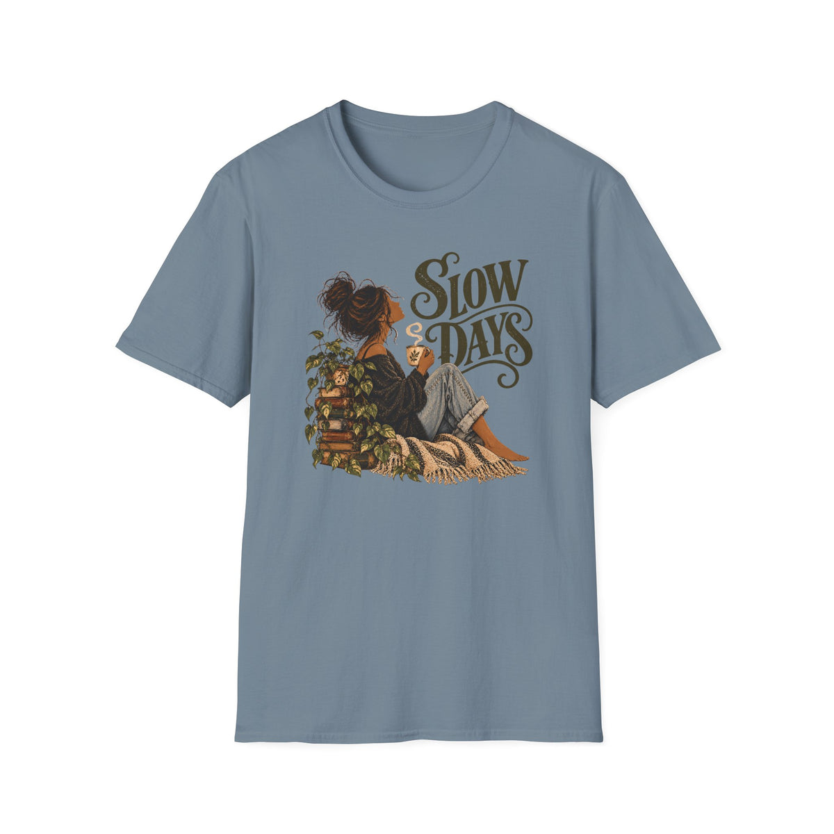 Slow Days – Vintage Boho Coffee Shirt