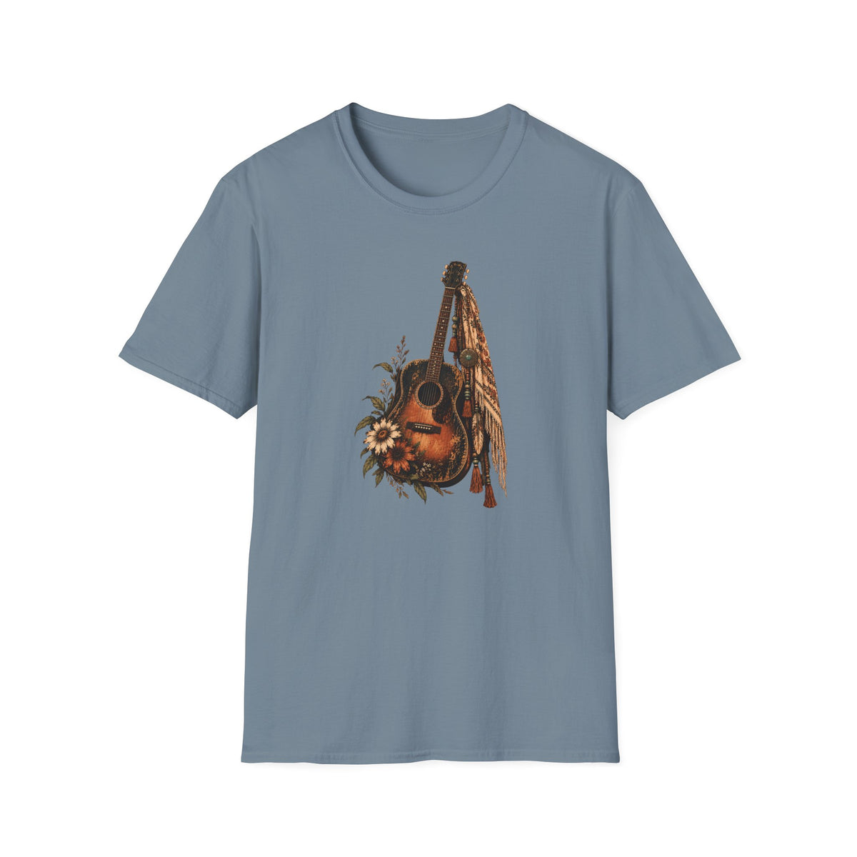 Wild Strings – Vintage Boho Guitar Shirt