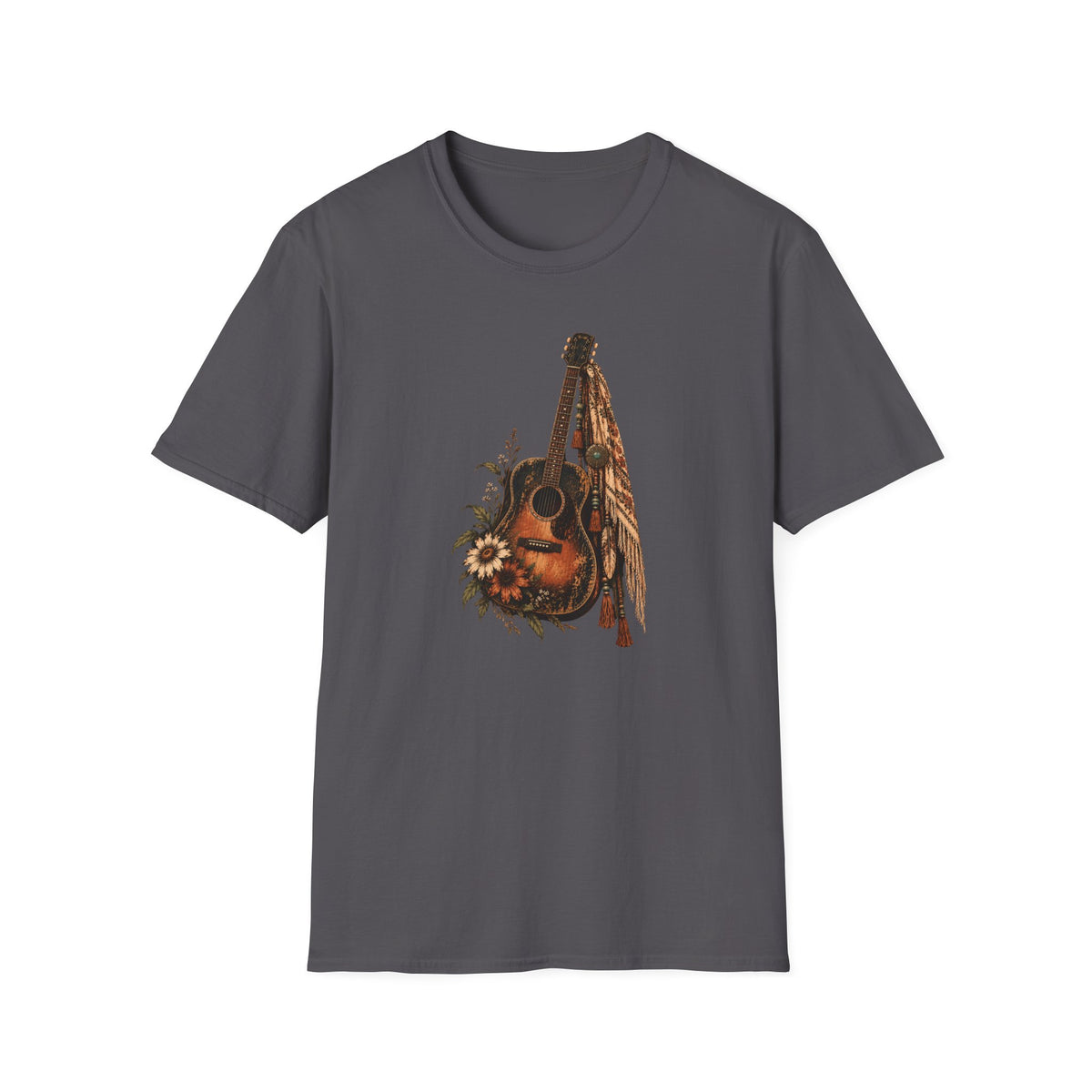 Wild Strings – Vintage Boho Guitar Shirt