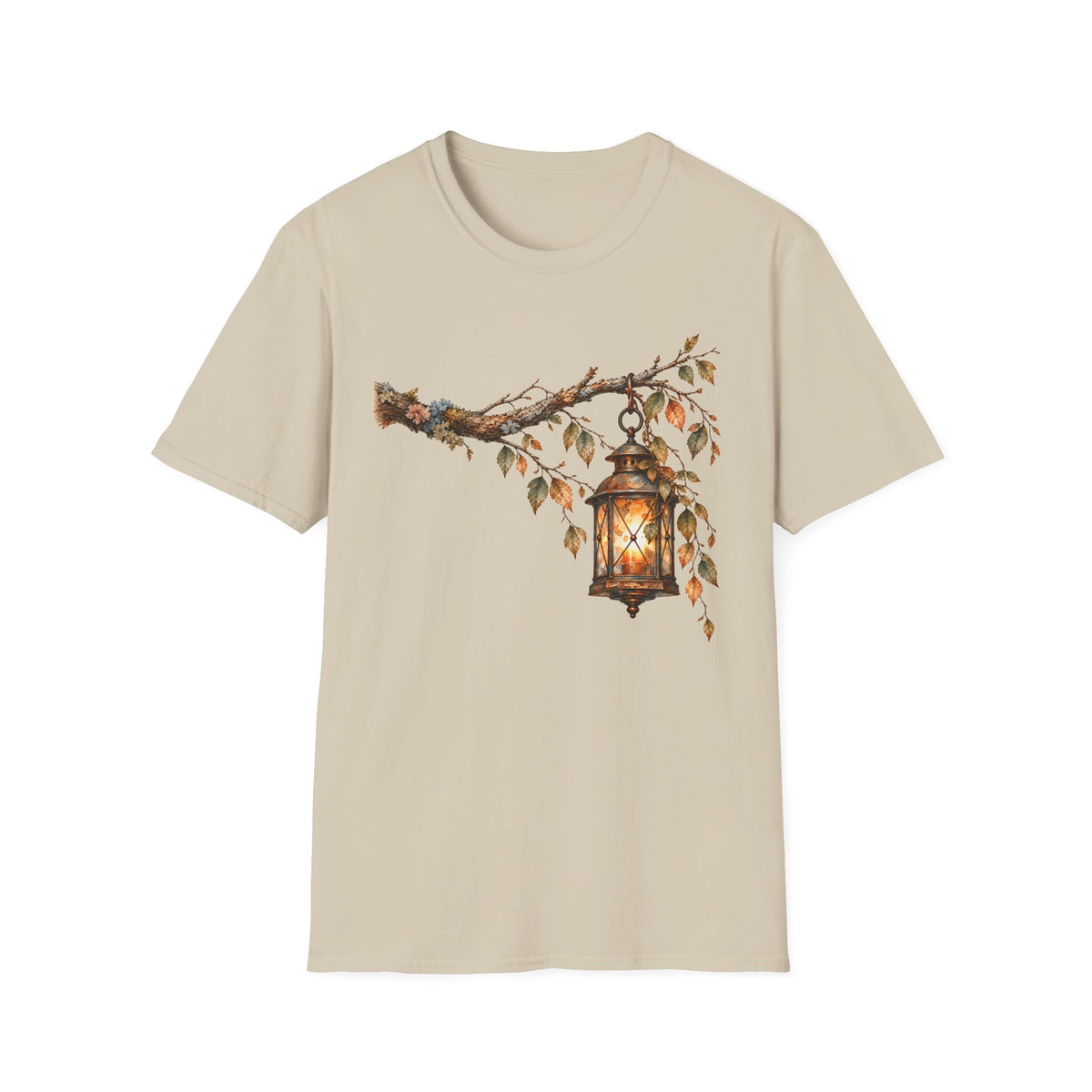 Vintage Lantern Watercolor Shirt – Antique Hanging Lantern Graphic Tee