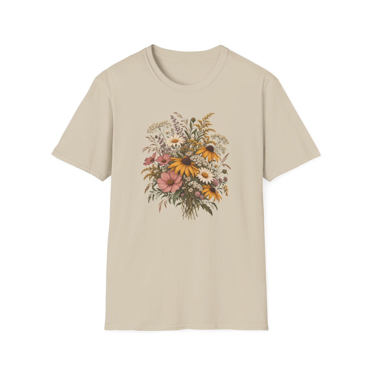 Golden Meadow Wildflowers: Vintage Wildflower Shirt