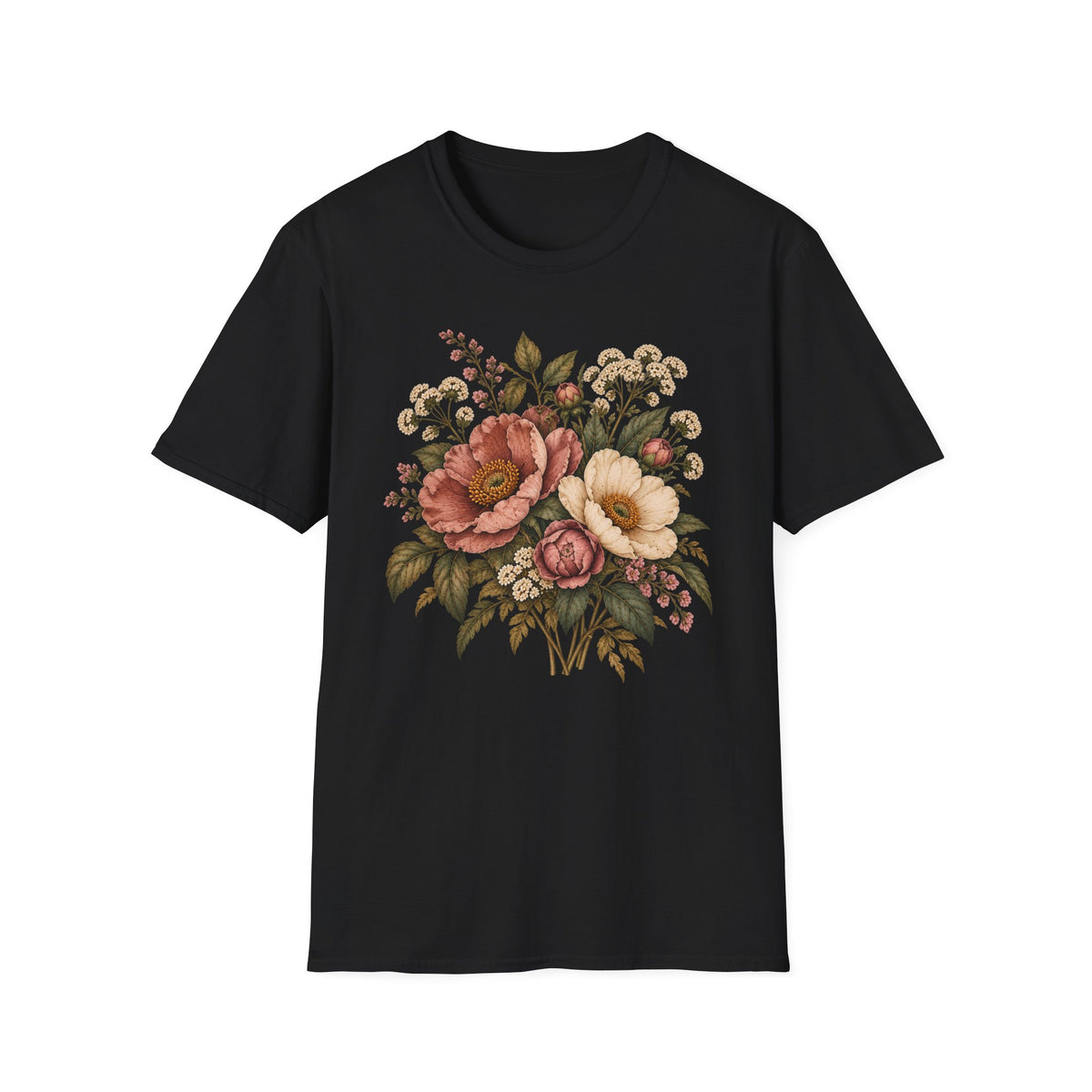 Heirloom Garden Blooms: Vintage Floral Shirt