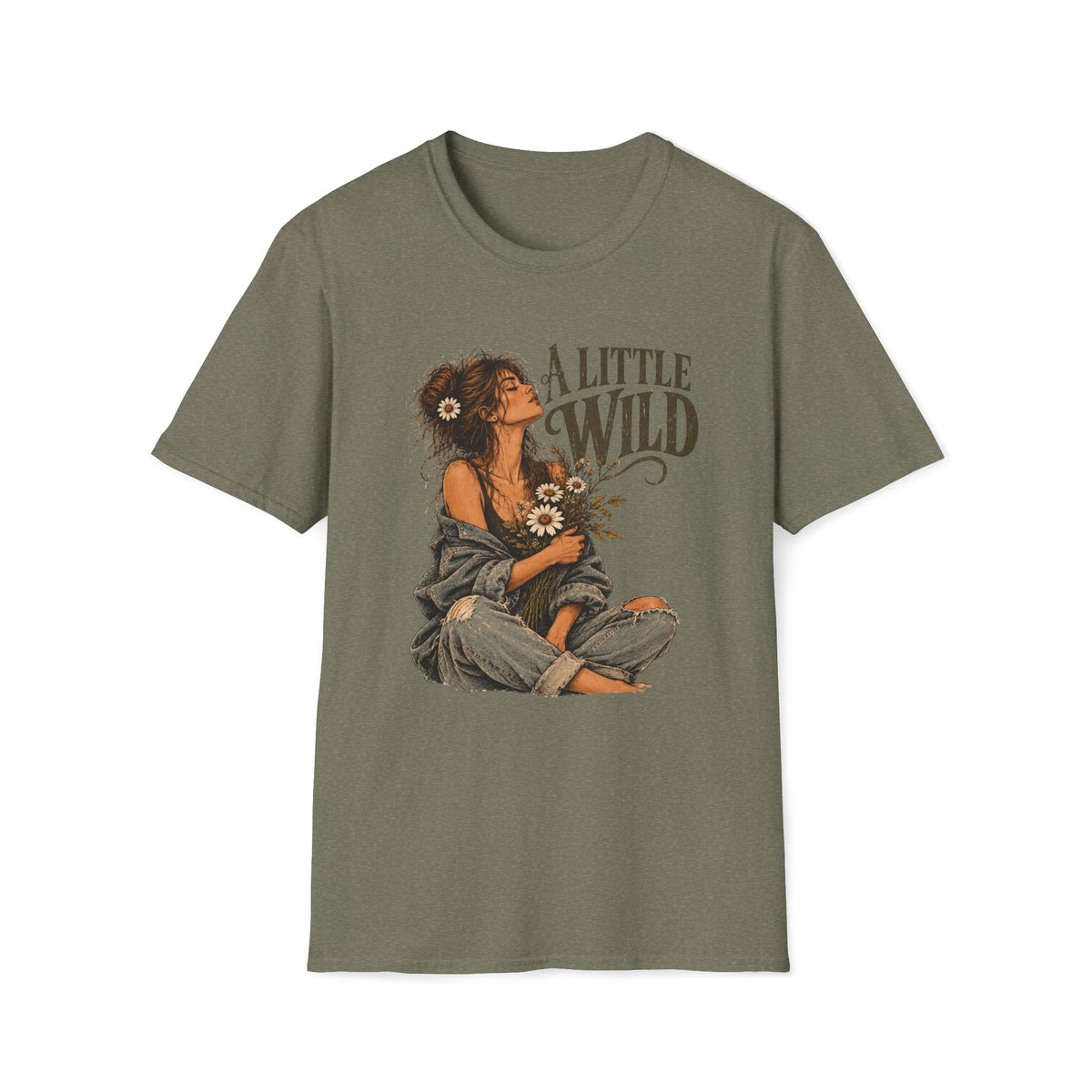 A Little Wild – Vintage Boho Wildflower Shirt