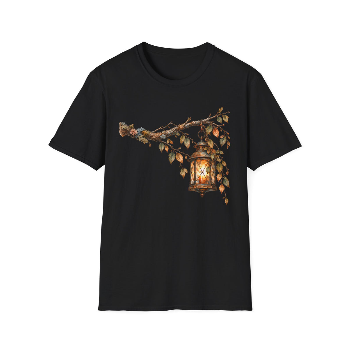 Vintage Lantern Watercolor Shirt – Antique Hanging Lantern Graphic Tee