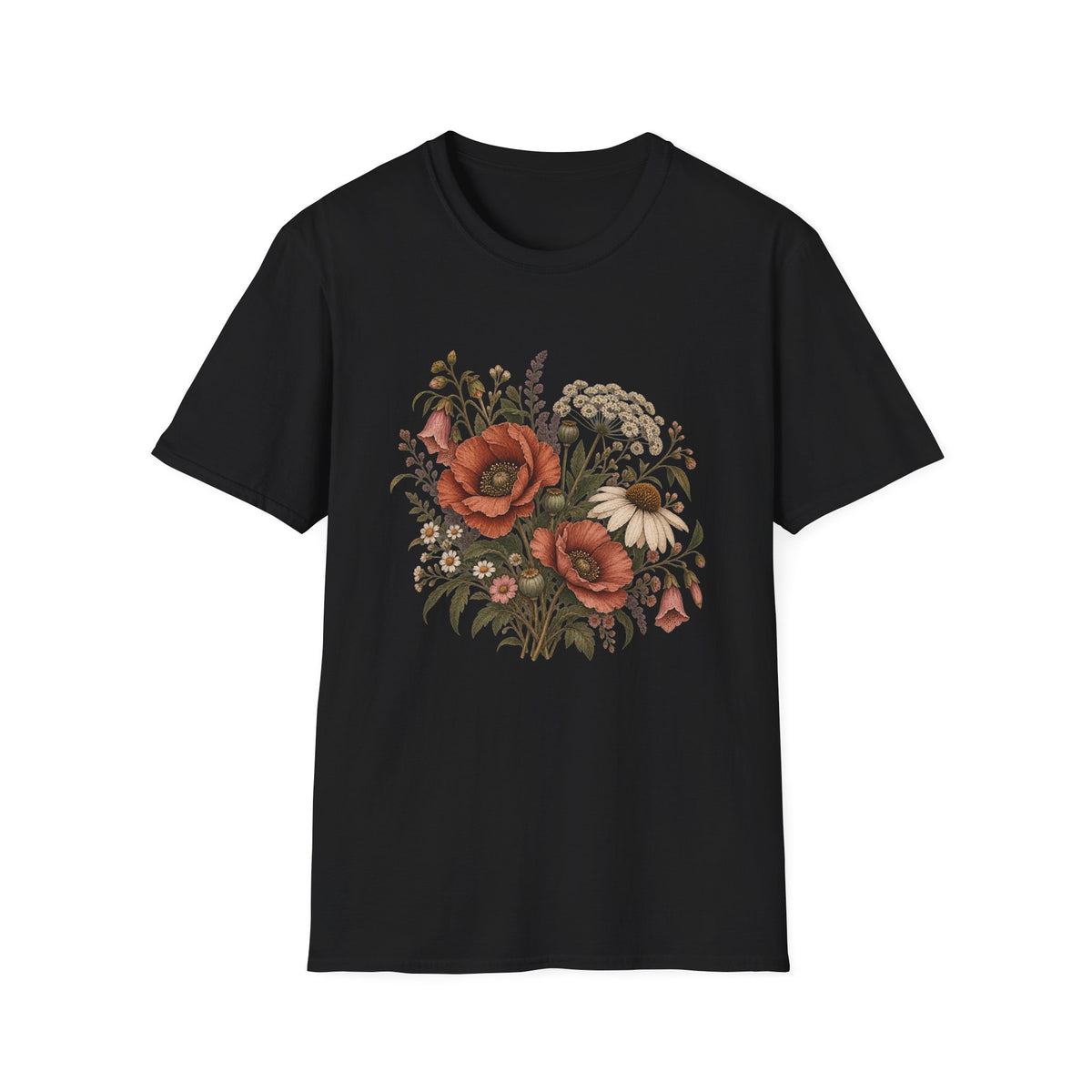 Forgotten Wildflower Garden: Vintage Wildflower Botanical Shirt