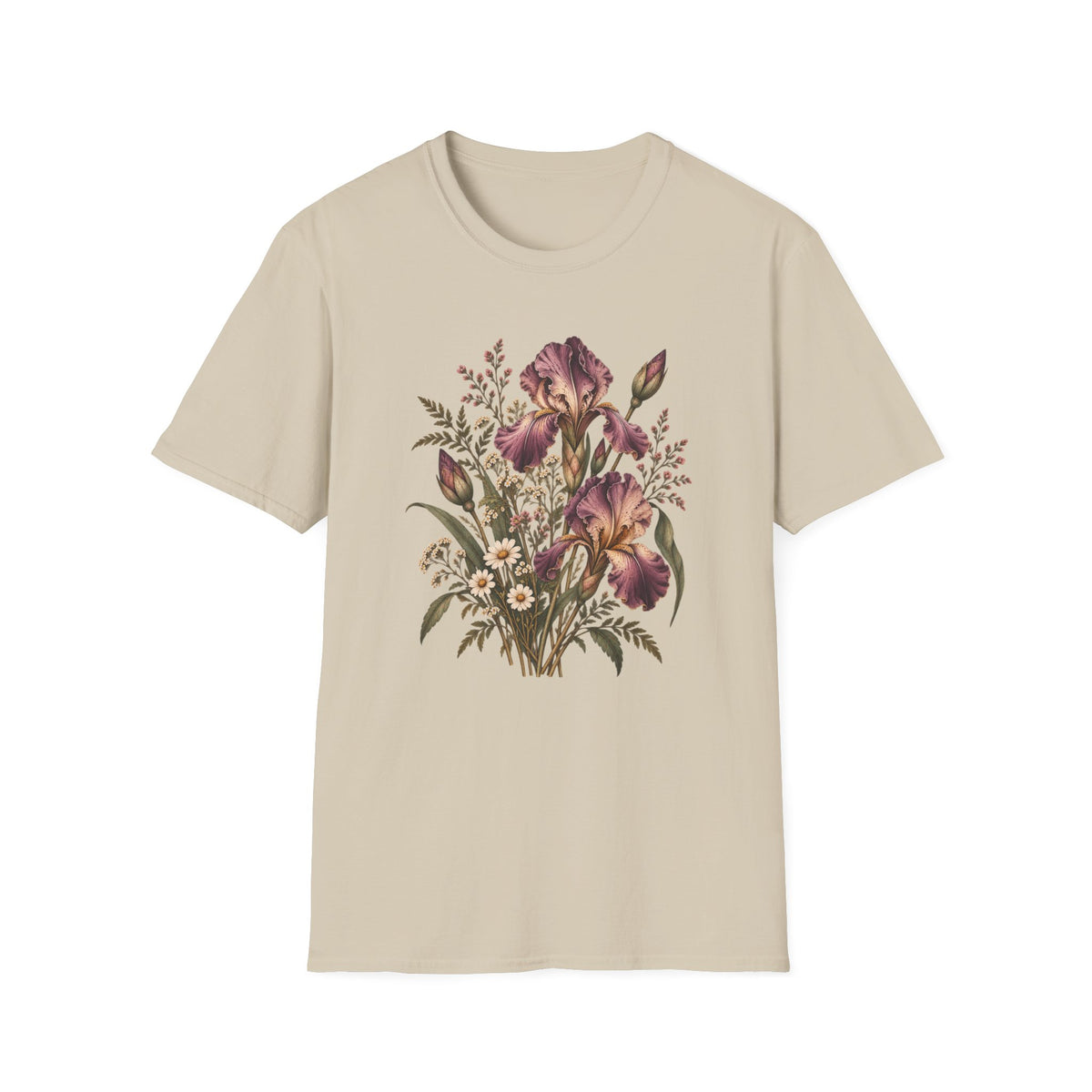 The Forgotten Iris: Vintage Iris Flower Shirt