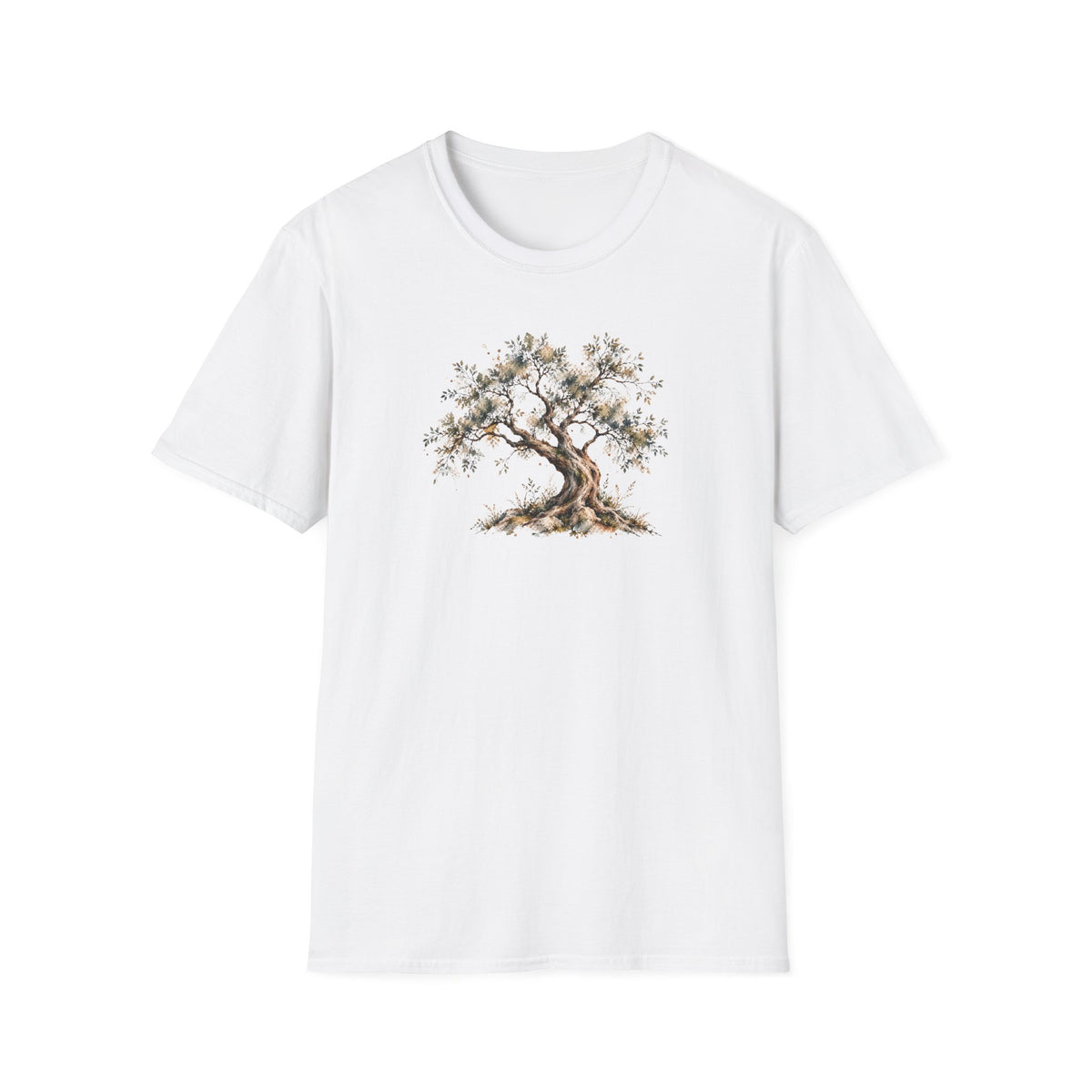 Vintage Watercolor Tree Shirt – Moody Botanical Graphic Tee