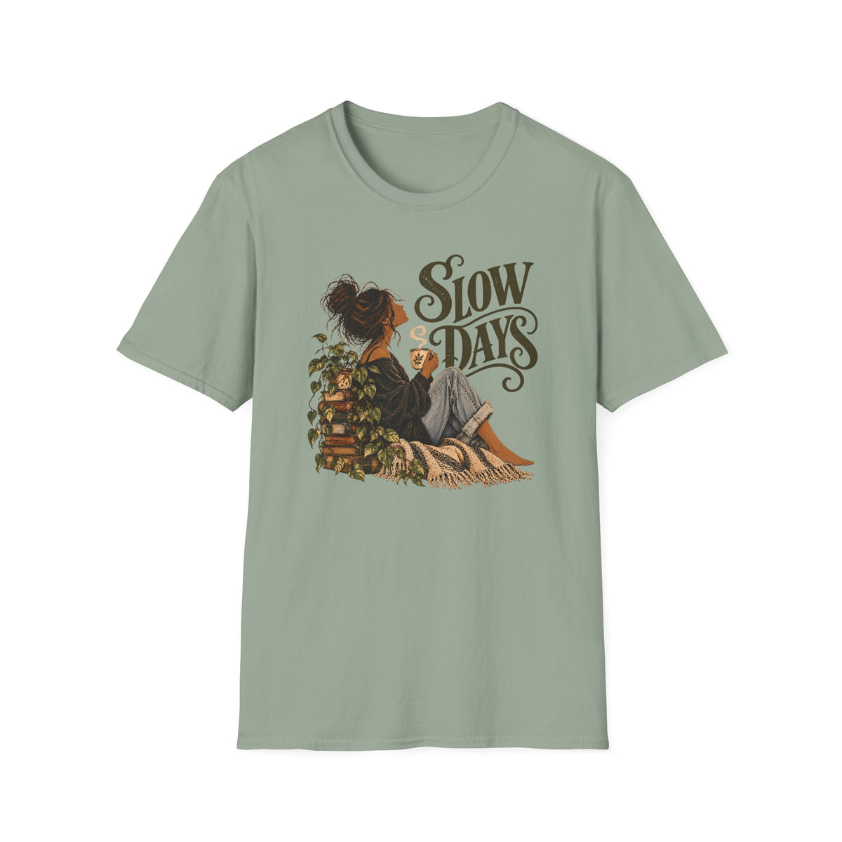 Slow Days – Vintage Boho Coffee Shirt