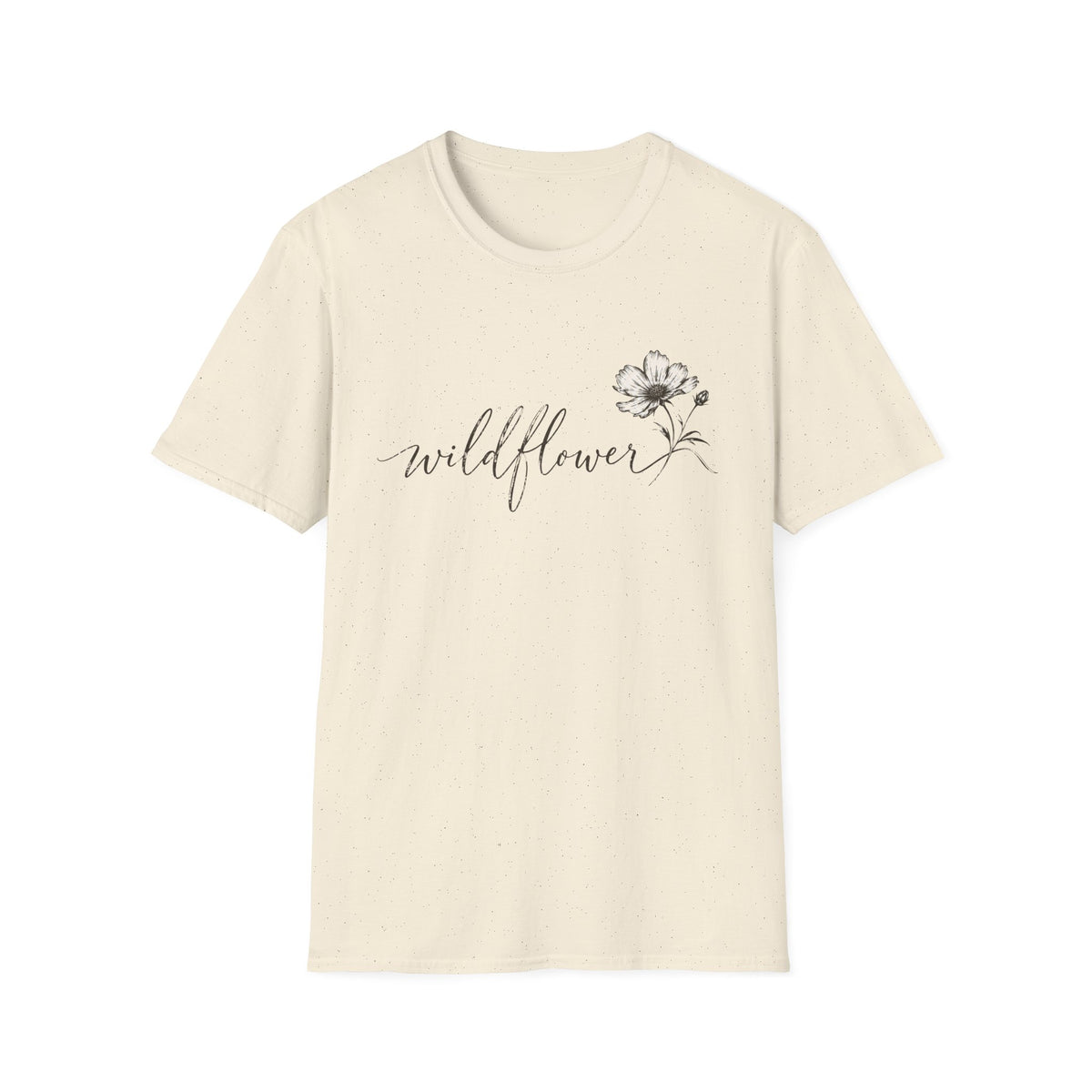 Wildflower Minimalist Shirt – Vintage Botanical Graphic Tee