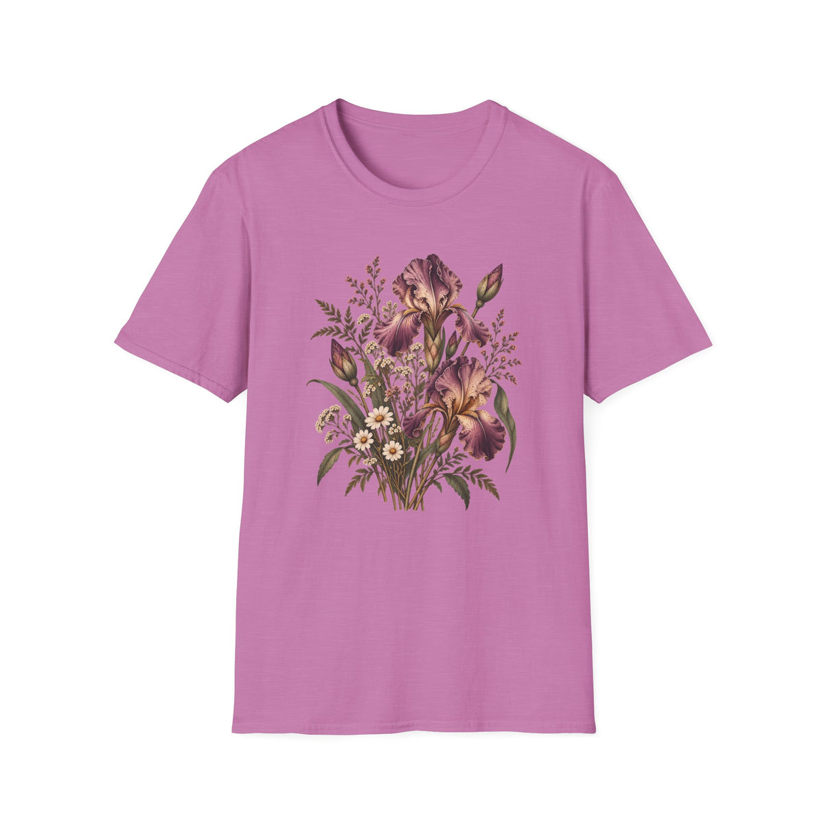 The Forgotten Iris: Vintage Iris Flower Shirt